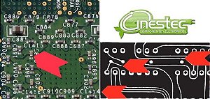 SETA PARA IDENTIFICACAO DE REPARO EM PLACA DE CIRCUITO IMPRESSO  12 PECAS