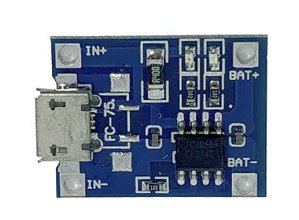 SHIELD MODULO CARREGADOR BATERIA LITIO 5V 1A 18650 - TP4056