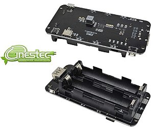 SHIELD MODULO DE CARGA DUAL ESP32  BATERIA 18650 CONECTOR V8