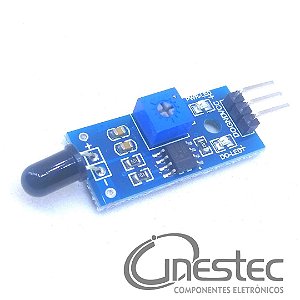 SHIELD SENSOR DE CHAMA 3 TERMINAIS  INCENDIO-FOGO PARA ARDUINO