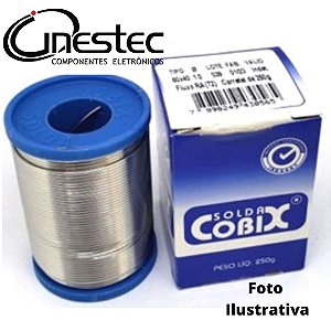 SOLDA ROLO AZUL 60SnX40Pb - 1mm - 250g - COBIX