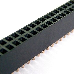 SOQUETE DE BARRA  DUBOX  2X40 MCI 180 graus 2,54MM