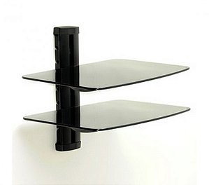 SUPORTE COM 2 BANDEJAS DE VIDRO TEMPERADO - PDH104