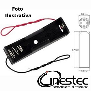 SUPORTE DE BATERIA 18650 - PARA 1 BATERIA