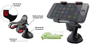 SUPORTE PARA CELULAR  VEICULAR EXBOM - SP20 COM VENTOSA