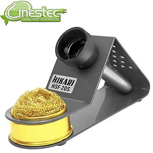 SUPORTE PARA FERRO DE SOLDAR COM ESPONJA METALICA HSF-20S