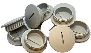 TAMPAO / PLUG REDONDO PA6 FURO M32 CZ - 20PÇS