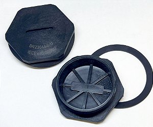 TAMPAO HEXAGONAL EEX PA6 PRETO M63 X 1,5 C/ ANEL VEDAÇÃO