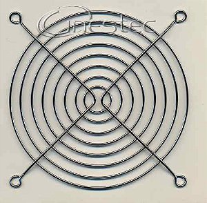 TELA  / GRELHA METAL. 80 X 80MM  PRATA