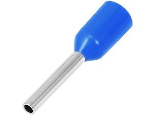 TERMINAL / PINO PRE ISOL. TUBULAR ILHOS AZUL CADA 10PCS E-7510 0,75mm