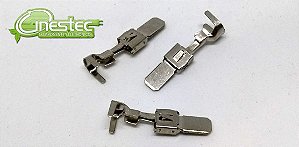 TERMINAL FASTON MACHO 6,3MM  LISO SEM TRAVA - CADA 5PCS