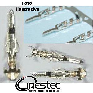 TERMINAL MACHO PARA MINI FIT FEMEA 4,2mm 18/24AWG - CADA 10 PECAS