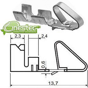 TERMINAL PARA ALOJAMENTO KK 2,54mm - KIT COM 10PCS