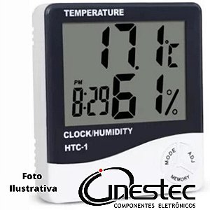 TERMO HIGROMETRO / TERMOMETRO / RELOGIO DIGITAL - ALTOMEX HTC-1