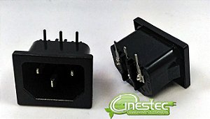 TOMADA DE FORCA TRIPOLAR PARA PCI 90 graus E PAINEL  AS-04