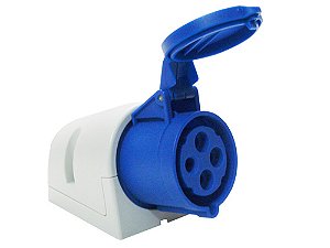 TOMADA SOBREPOR 32A, 4P, 9H, 230V, IP44 - PCE