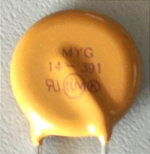 VARISTOR S14K - 250V  (14N391K)  VARISTOR FORNO 220V