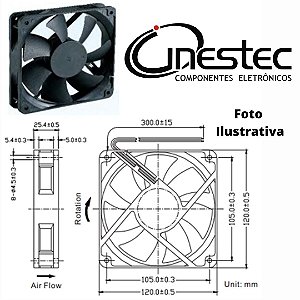 VENT. COOLER 12V - 120 x 120 x 25mm