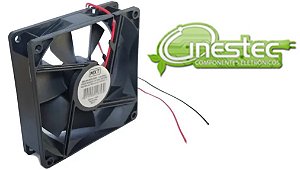 VENT. COOLER 12V 90 X 90 X 25mm 2 FIOS SEM CONECTOR