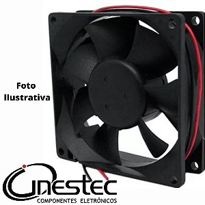 VENTILADOR / COOLER 12V 80 x 80 x 25mm - 2 FIOS