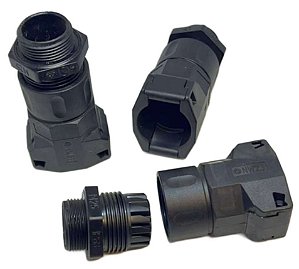 KIT 4PÇS CONEXAO RAPIDA RETA S/ CONTRA PORCA M25 / NW23 PRT