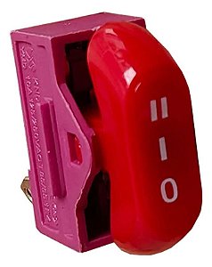 CHAVE GANGORRA 3P 3T 10A 250V KND-2 VERMELHA SECADOR CABELO