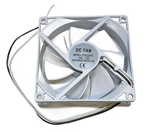 VENT. COOLER BRANCO 12V 92 X 92 X 25mm 2 FIOS