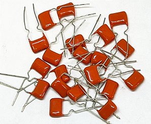 KIT COM 20PÇS CAPACITOR POLIESTER 120KPF X 100V