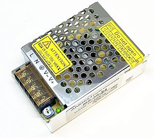 FONTE CHAVEADA METALICA 24V x 1,5A - 35W