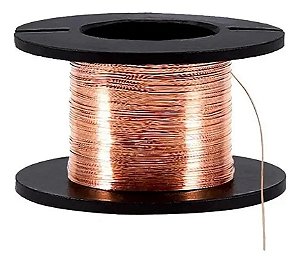 FIO COBRE ESMALTADO  0,1mm CARRETEL 11,5 METROS