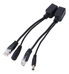 CABO ADAPTADOR POE INJETOR PRETO
