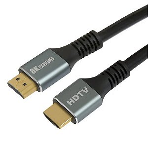 CABO HDMI M X HDMI M 8K V2.1V(3D) 19 VIAS GOLD 2m