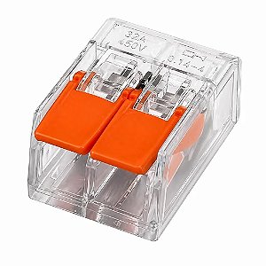 CONECTOR EMENDA RAPIDA tipo WAGO 2 VIAS ACT612 - 40A 450V