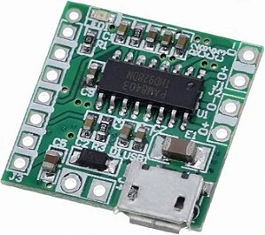 MINI MODULO AMPLIFICADOR DE SOM ESTEREO - PAM8403 - 5V 2x3W