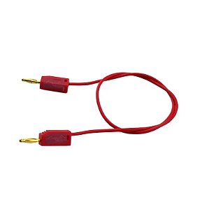 CABO INTERLIGACAO BANANA X BANANA 2mm 30cm - VERMELHO