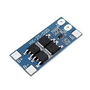 PLACA / MODULO DE PROTECAO PARA BATERIAS LI-ION 2S 13A - 18650
