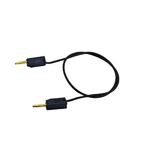 CABO INTERLIGACAO BANANA X BANANA 2mm 30cm - PRETO