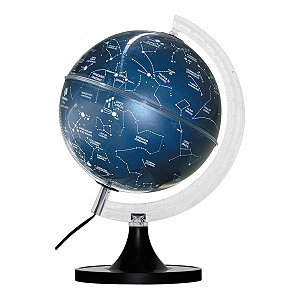 Globo CELESTE Cielo 21cm Iluminado Com Led Bivolt
