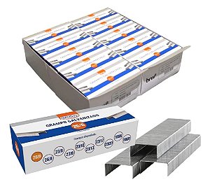 Kit 100 Cxs Grampo 26/6 Com 5.000 Cada P/ Grampeador