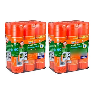 COLA EM BASTÃO BRANCA ESCOLAR ESCRITÓRIO 40 Gr 12 UNIDADES ATACADO