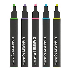 Marca Texto Neon Carbonline Com 5 Cores Jocar Office