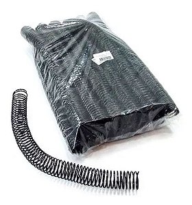 ESPIRAL PARA ENCADERNAÇÃO PRETA 9MM COM 100 UNIDADES