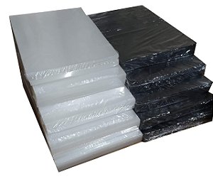Kit 1.000 Capas De Encadernação A4 500 Cristal + 500 Preta