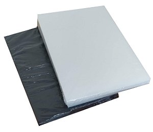 KIT 400 CAPAS DE ENCADERNAÇÃO  A4 - ( 200 CRISTAL LINE + 200 PRETO COURO )