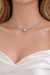 Colar Riviera Ródio Branco