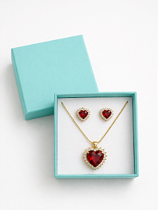 Conjunto Coração Marsala