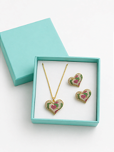Conjunto coração cores