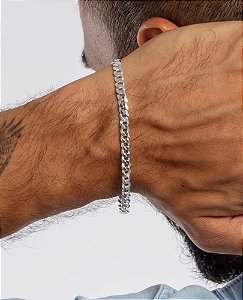 Pulseira Grumett Prata 21cm