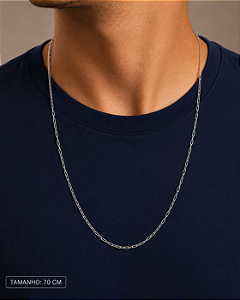 Colar Cartier Fino Prata 70cm