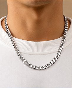 Colar Grumet Aço Inox 60cm